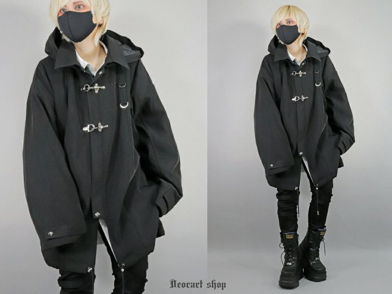DRT2812 【Goth mods coat】 ファイヤーマンバックル・ゴシック