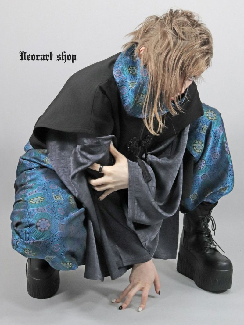 Deorart,ディオラート,V系,地雷系,中華柄,ハイネック,スタンドネック,ベスト,チャイナボタン,新中式,中華マフィア,チャイニーズマフィア,コーデ,ホスト,コンカフェ,ライブ,ファッション,ダンス衣装,メンズ,レディス,男装