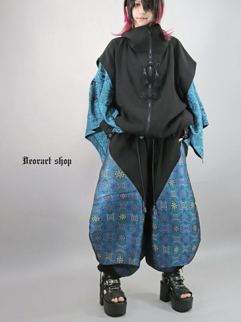 Deorart,ディオラート,V系,地雷系,中華柄,ハイネック,スタンドネック,ベスト,チャイナボタン,新中式,中華マフィア,チャイニーズマフィア,コーデ,ホスト,コンカフェ,ライブ,ファッション,ダンス衣装,メンズ,レディス,男装