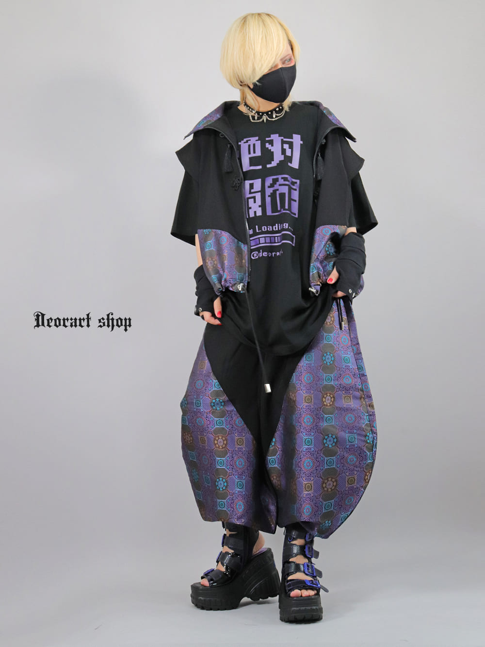 Deorart,ディオラート,V系,地雷系,中華柄,チャイニーズマフィア,中華マフィア,パンツ,バルーンパンツ,ボンタン,コーデ,ホスト,コンカフェ,ライブ,ファッション,ダンス衣装,メンズ,レディス,男装