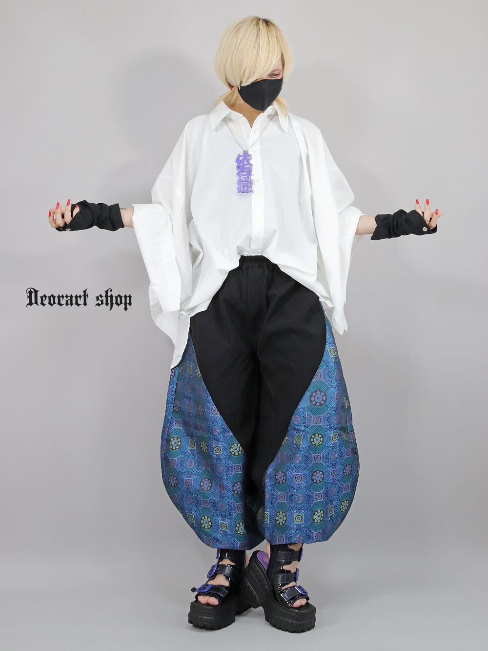 Deorart,ディオラート,V系,地雷系,中華柄,チャイニーズマフィア,中華マフィア,パンツ,バルーンパンツ,ボンタン,コーデ,ホスト,コンカフェ,ライブ,ファッション,ダンス衣装,メンズ,レディス,男装