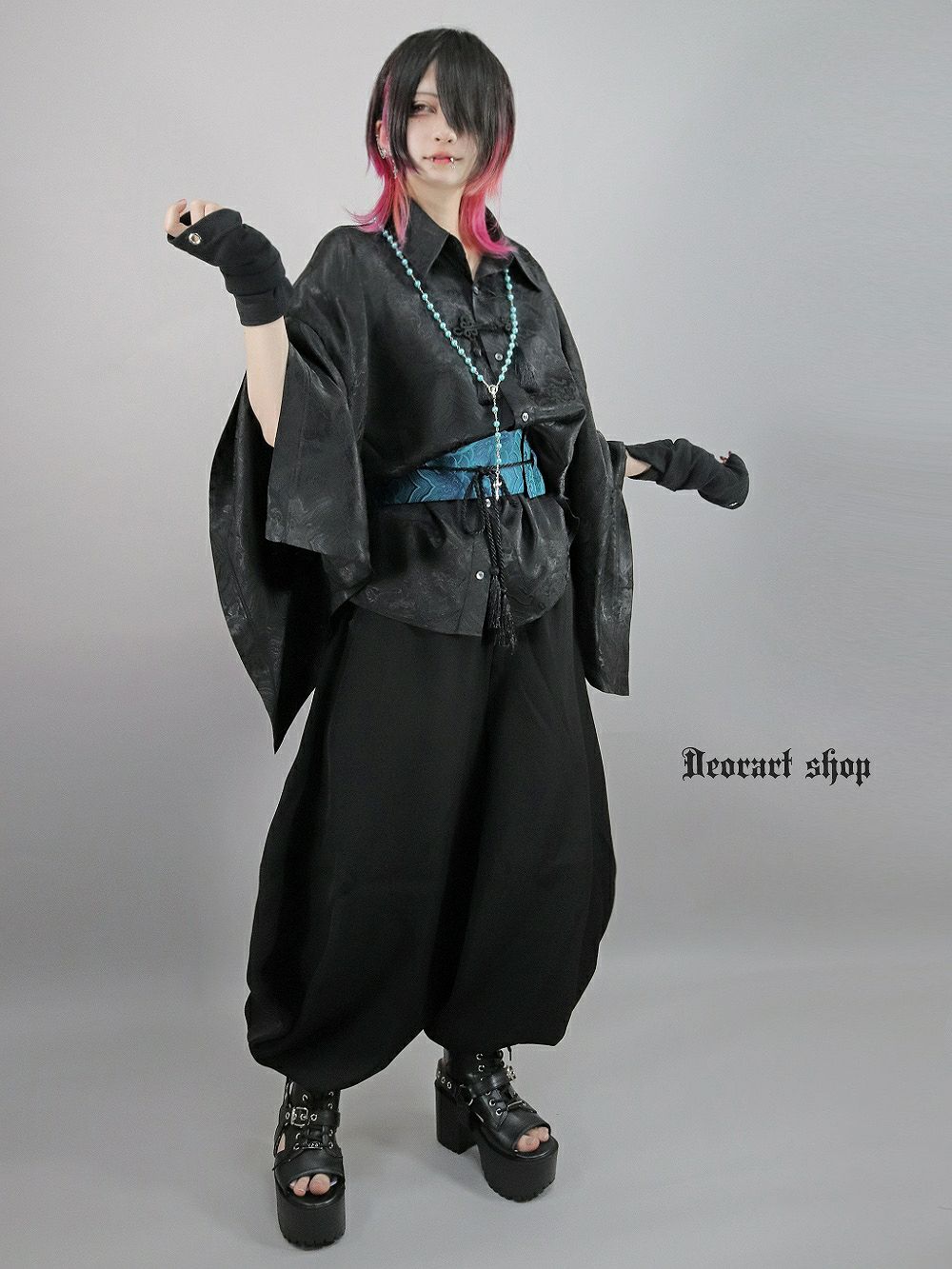 Deorart,ディオラート,V系,地雷系,中華柄,チャイニーズマフィア,中華マフィア,パンツ,バルーンパンツ,ボンタン,コーデ,ホスト,コンカフェ,ライブ,ファッション,ダンス衣装,メンズ,レディス,男装