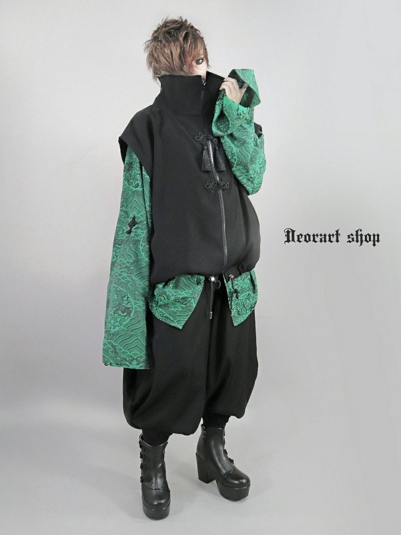 Deorart,ディオラート,V系,地雷系,中華柄,チャイニーズマフィア,中華マフィア,パンツ,バルーンパンツ,ボンタン,コーデ,ホスト,コンカフェ,ライブ,ファッション,ダンス衣装,メンズ,レディス,男装