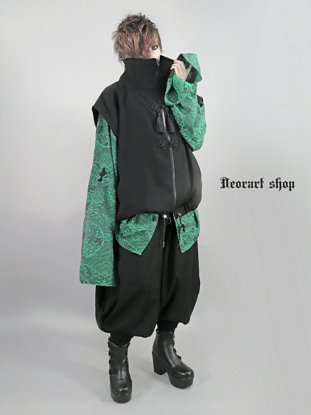 Deorart,ディオラート,V系,地雷系,中華柄,チャイニーズマフィア,中華マフィア,パンツ,バルーンパンツ,ボンタン,コーデ,ホスト,コンカフェ,ライブ,ファッション,ダンス衣装,メンズ,レディス,男装