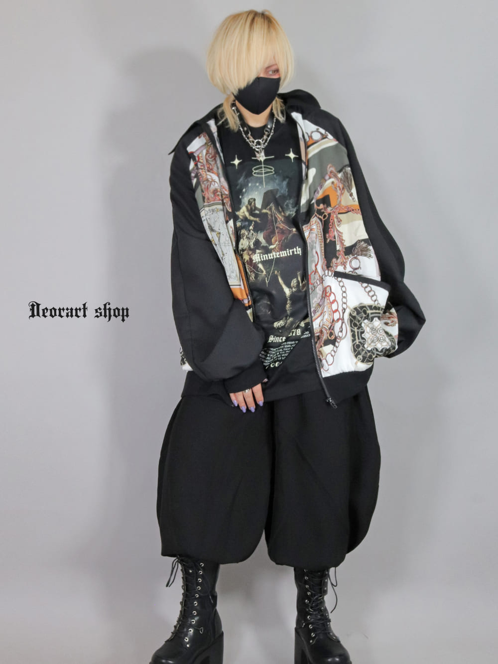 Deorart,ディオラート,V系,地雷系,中華柄,チャイニーズマフィア,中華マフィア,パンツ,バルーンパンツ,ボンタン,コーデ,ホスト,コンカフェ,ライブ,ファッション,ダンス衣装,メンズ,レディス,男装