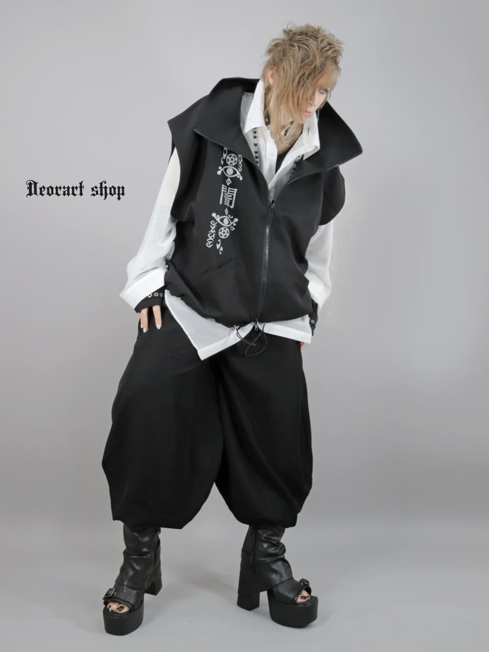 Deorart,ディオラート,V系,地雷系,中華柄,チャイニーズマフィア,中華マフィア,パンツ,バルーンパンツ,ボンタン,コーデ,ホスト,コンカフェ,ライブ,ファッション,ダンス衣装,メンズ,レディス,男装