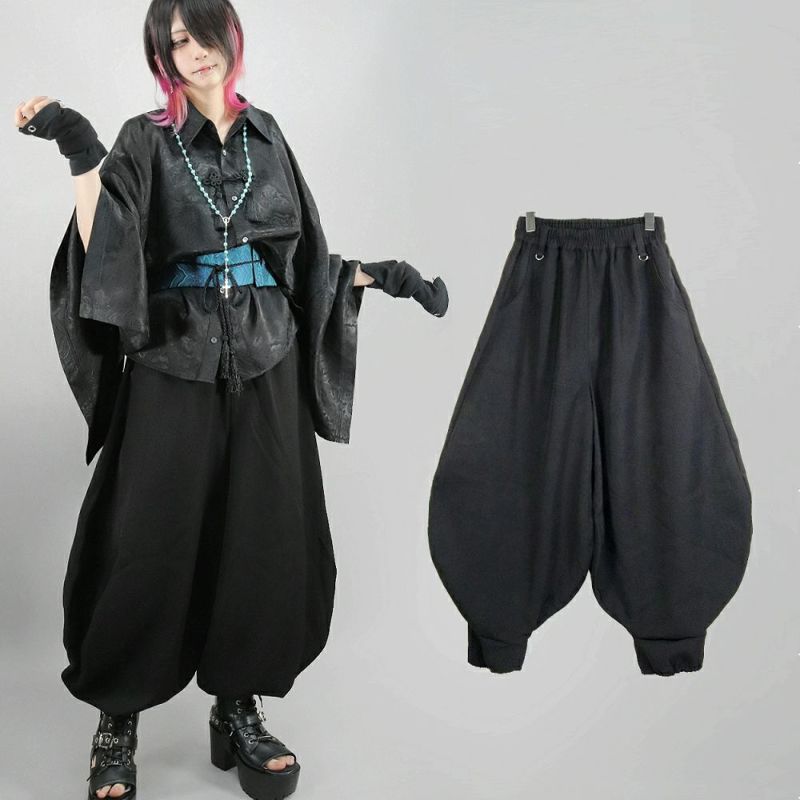 コータバルーンパンツ　ウール　黒 セール】【Japan Exclusive】WOOL LIKE BALLOON PANT | ウール