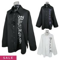DRT2821 【GOTH MODE】 フロントプリント・ モンスターサイズシャツ