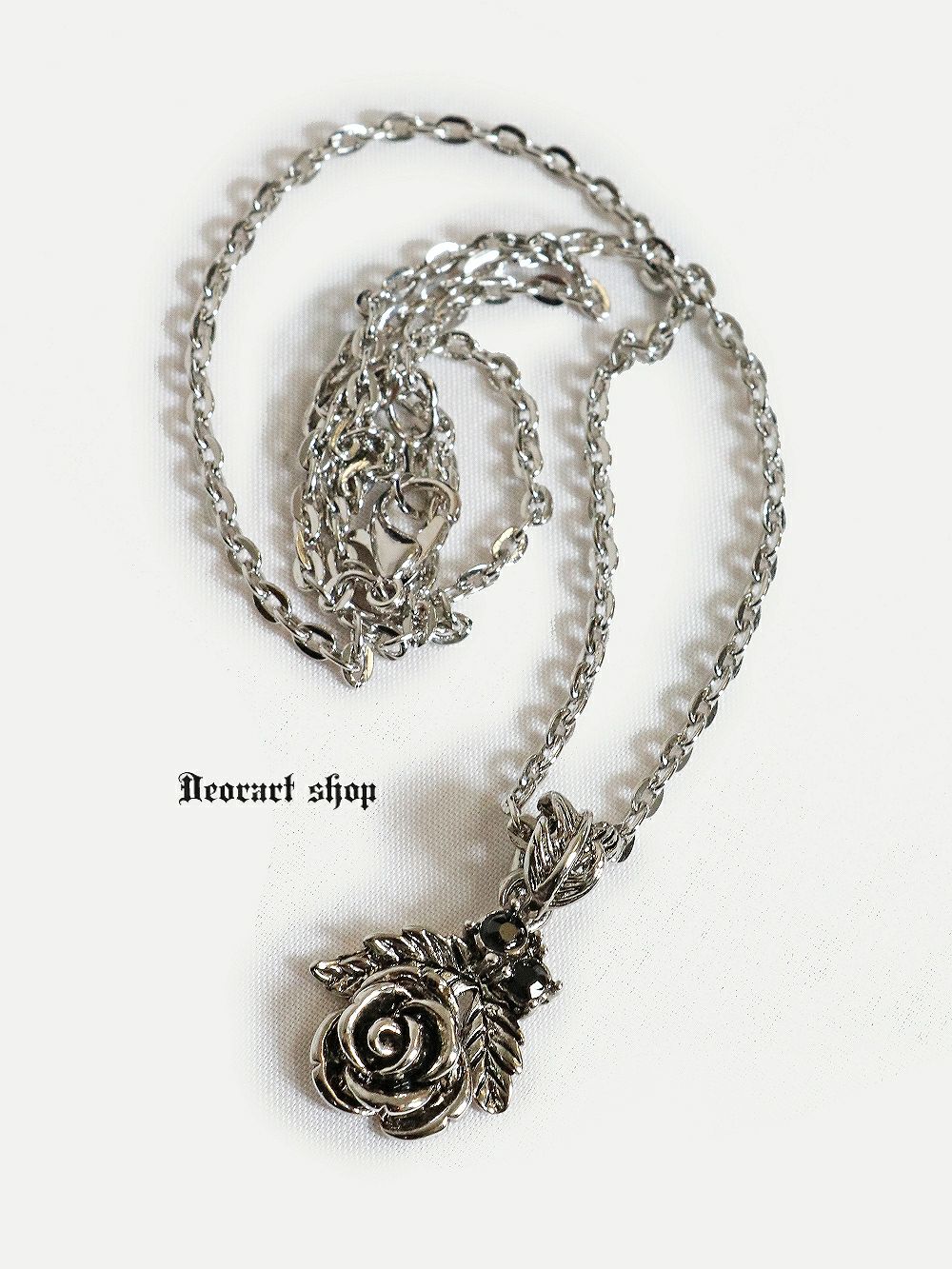 Deorart,ディオラート,通販,アパレル,アクセサリー,ネックレス,薔薇,バラ,リーフ,シルバーネックレス,ゴシックアクセ,ロリータアクセ,サブカル系,病みかわいい,地雷系,バンド,ホスト,原宿,歌舞伎町,V系,メルヘン,