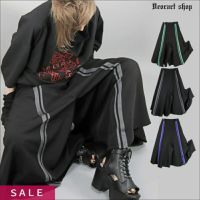 [APPAREL]/ディオラート/サイドライン・スカート風ワイドパンツ ブラック x ミント (M) ゴスロリ・パンク/Deorart 000000002688-01-s.jpg?t=