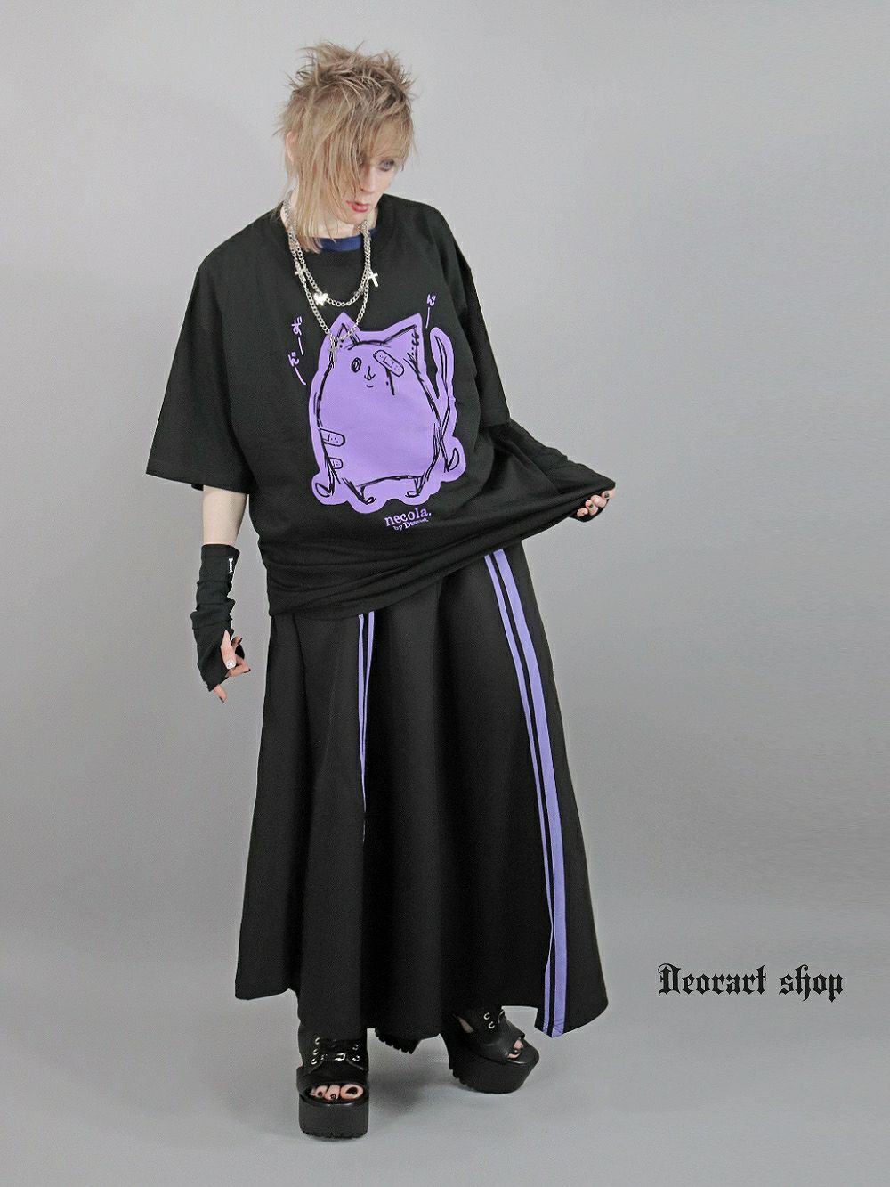 Deorart,ディオラート,地雷系,ジェンダーレス,ユニセックス,スカート,サイバー,原宿系,ジャージ,V系,goth china,,emo,punk,rock,harajyuku,ゴシック,モード,ファッション,服,通販