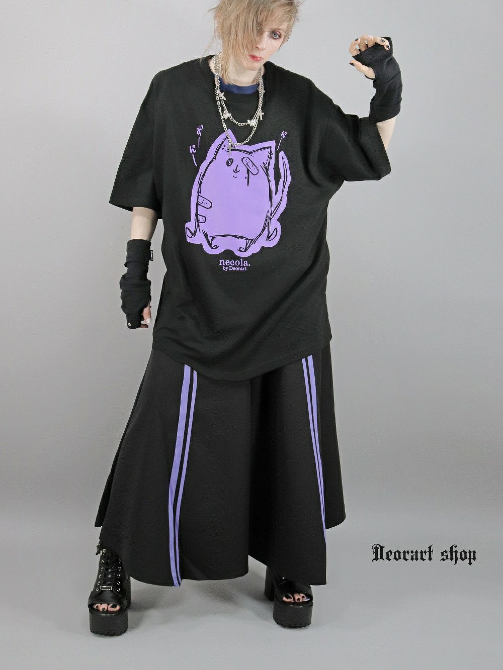 Deorart,ディオラート,地雷系,ジェンダーレス,ユニセックス,スカート,サイバー,原宿系,ジャージ,V系,goth china,,emo,punk,rock,harajyuku,ゴシック,モード,ファッション,服,通販