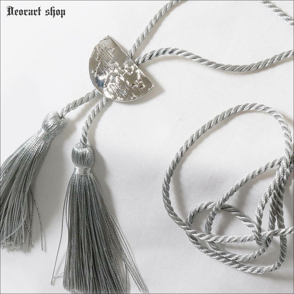 Deorart,ディオラート,ループタイ,ネクタイ,アクセサリー,シルバー,かっこいい,和装,和風,バンド,V系,コスプレ衣装,コンカフェ