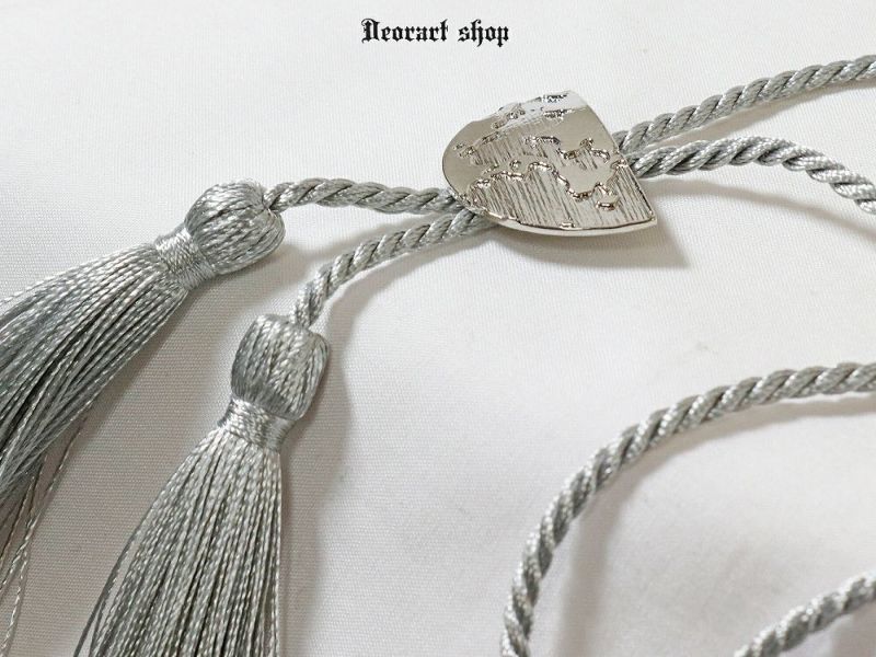 Deorart,ディオラート,ループタイ,ネクタイ,アクセサリー,シルバー,かっこいい,和装,和風,バンド,V系,コスプレ衣装,コンカフェ