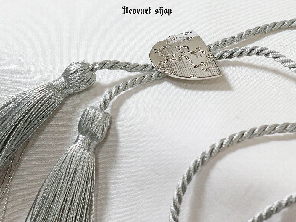 Deorart,ディオラート,ループタイ,ネクタイ,アクセサリー,シルバー,かっこいい,和装,和風,バンド,V系,コスプレ衣装,コンカフェ