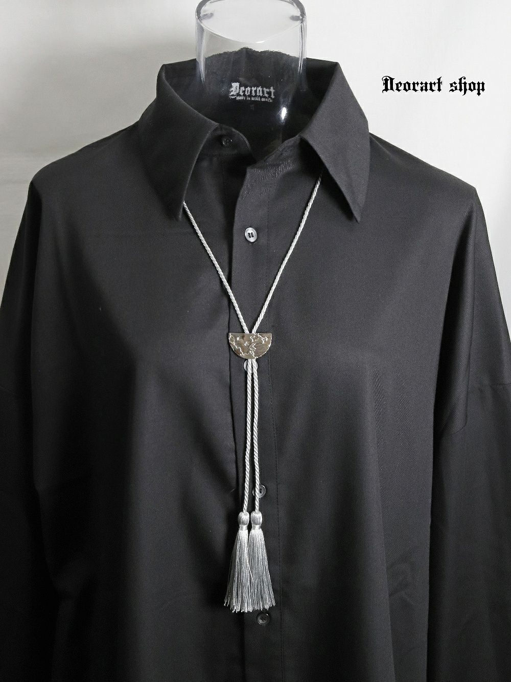 Deorart,ディオラート,ループタイ,ネクタイ,アクセサリー,シルバー,かっこいい,和装,和風,バンド,V系,コスプレ衣装,コンカフェ
