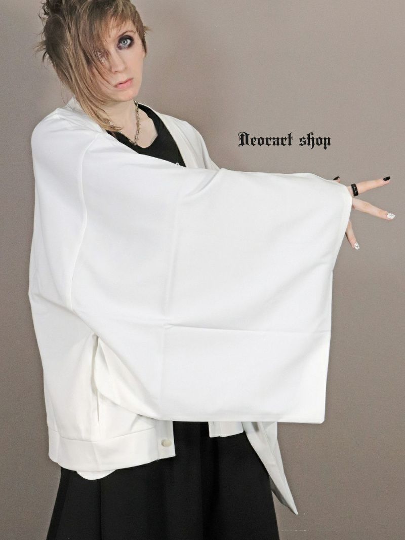 Deorart,ディオラート,モード,ゴシック,セットアップ,モノトーン,着物袖,振袖,和装セットアップ,カーディガン,羽織り,魔導士,魔法使い,ポンチョ,ワイド袖,新中式,チャイナ柄,ライブ,ファッション,衣装,メンズ,レディス,衣装,通販