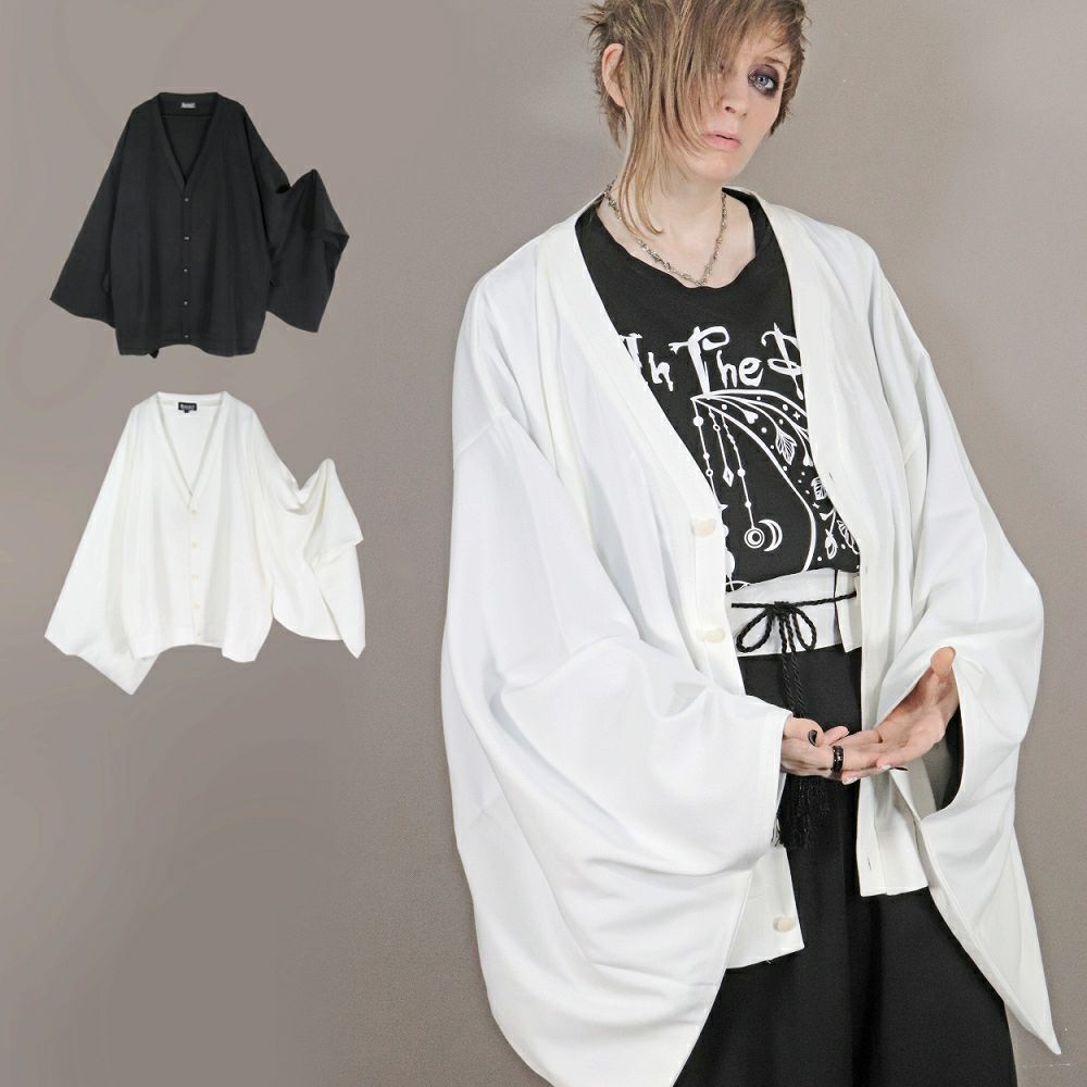 Deorart,ディオラート,モード,ゴシック,セットアップ,モノトーン,着物袖,振袖,和装セットアップ,カーディガン,羽織り,魔導士,魔法使い,ポンチョ,ワイド袖,新中式,チャイナ柄,ライブ,ファッション,衣装,メンズ,レディス,衣装,通販