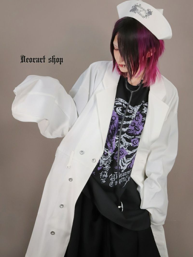 Deorart,ディオラート,病院風コーデ,ナースコーデ,ドクター,白衣,マッドサイエンティスト,医者,コスプレ,ゴスロリ,通販, 地雷系,ハロウィン,衣装,バンド,コンカフェ,V系,ヴィジュアル系,男,メンズ,レディース,ファッション,mad scientist,emo,fashion