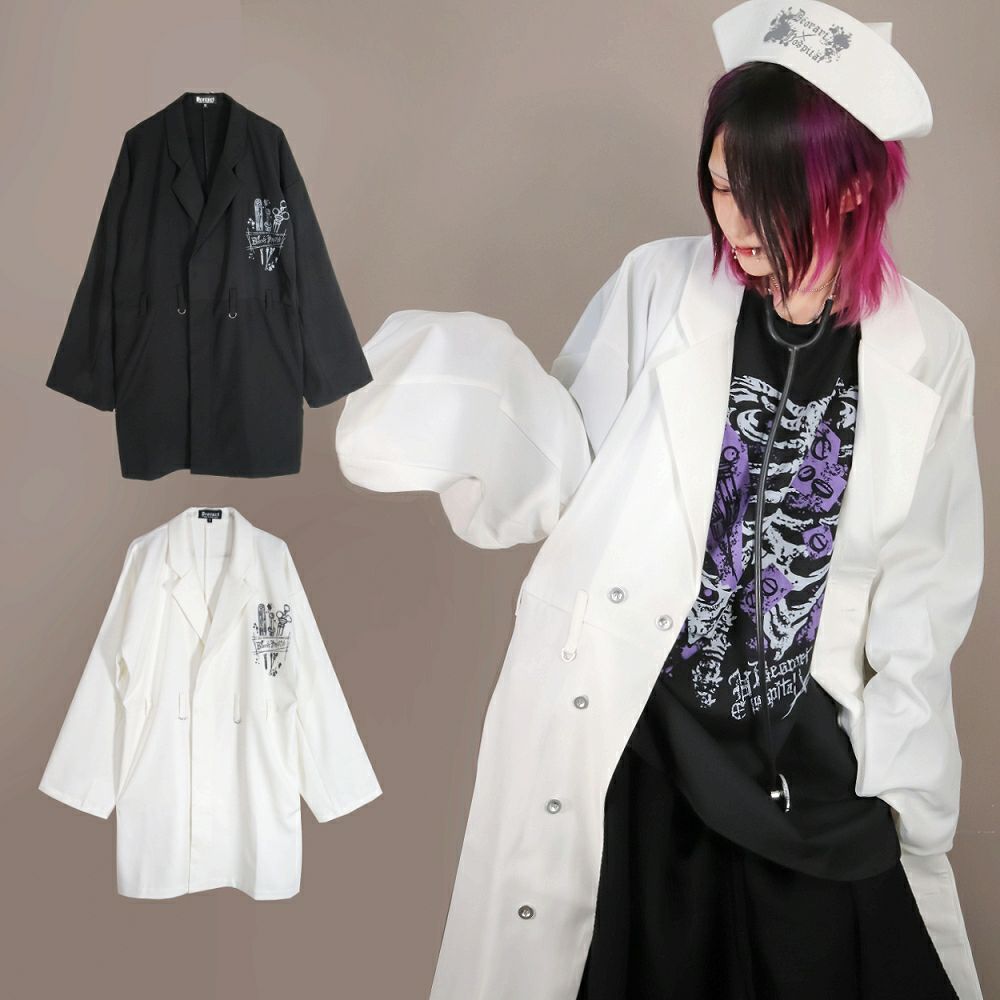 Deorart,ディオラート,病院風コーデ,ナースコーデ,ドクター,白衣,マッドサイエンティスト,医者,コスプレ,ゴスロリ,通販, 地雷系,ハロウィン,衣装,バンド,コンカフェ,V系,ヴィジュアル系,男,メンズ,レディース,ファッション,mad scientist,emo,fashion