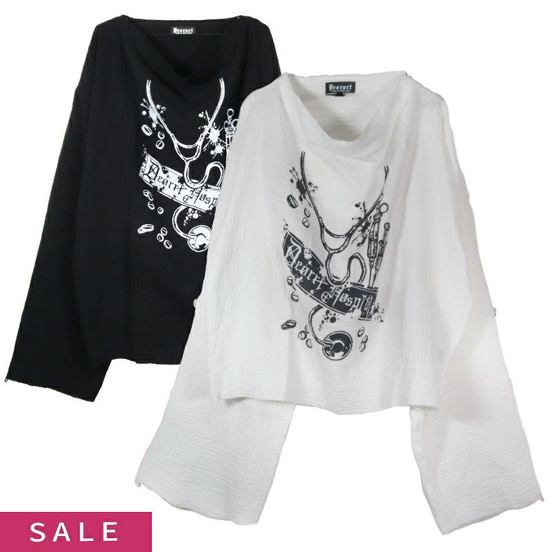 Deorart,ディオラート,病院風コーデ,ナースコーデ,ドクター,注射器,聴診器,プリント,医者,白衣,マッドサイエンティスト,コスプレ,ゴスロリ,通販,地雷系,ハロウィン,衣装,バンド,コンカフェ,V系,ヴィジュアル系,男,メンズ,レディース,ファッション,mad scientist,emo,fashion