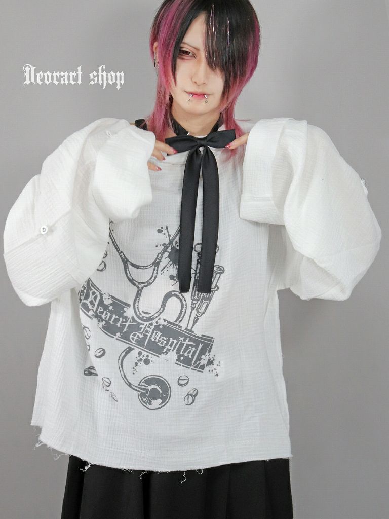 DRT2832 [ホラーホスピタル]聴診器・ゴーストスリーブ トップス