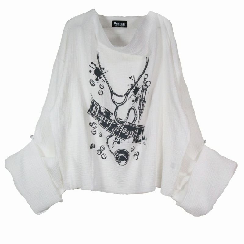 DRT2832 [ホラーホスピタル]聴診器・ゴーストスリーブ トップス