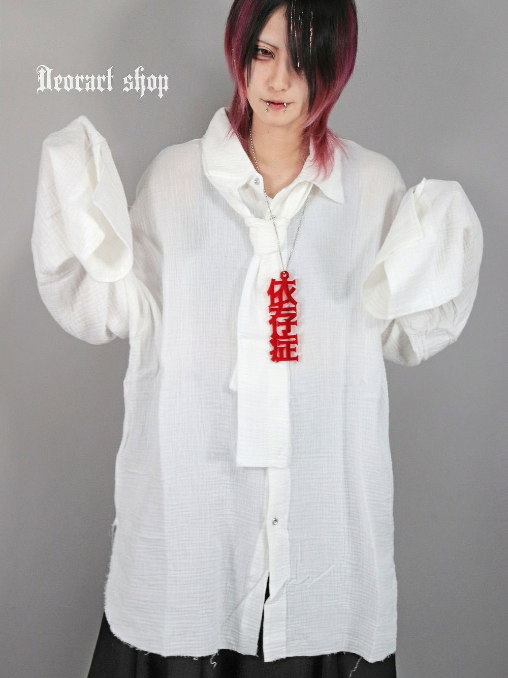 Deorart,ディオラート,病院風コーデ,ナースコーデ,ドクター,注射器,聴診器,プリント,医者,白衣,マッドサイエンティスト,コスプレ,ゴスロリ,通販,地雷系,ハロウィン,衣装,バンド,コンカフェ,V系,ヴィジュアル系,男,メンズ,レディース,ファッション,mad scientist,emo,fashion
