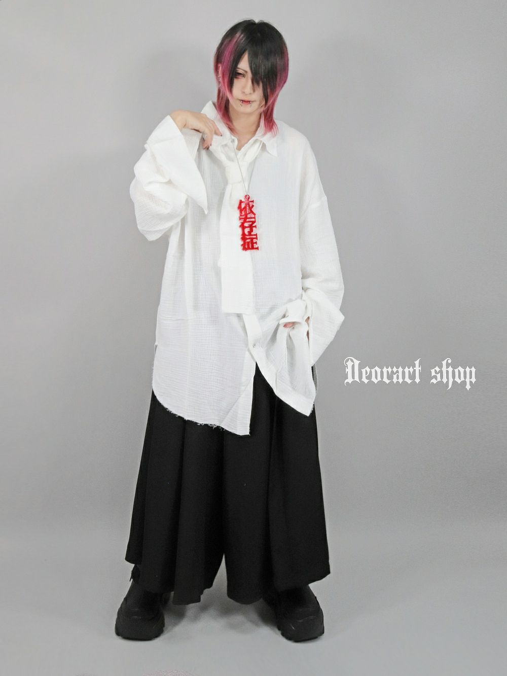 Deorart,ディオラート,病院風コーデ,ナースコーデ,ドクター,注射器,聴診器,プリント,医者,白衣,マッドサイエンティスト,コスプレ,ゴスロリ,通販,地雷系,ハロウィン,衣装,バンド,コンカフェ,V系,ヴィジュアル系,男,メンズ,レディース,ファッション,mad scientist,emo,fashion