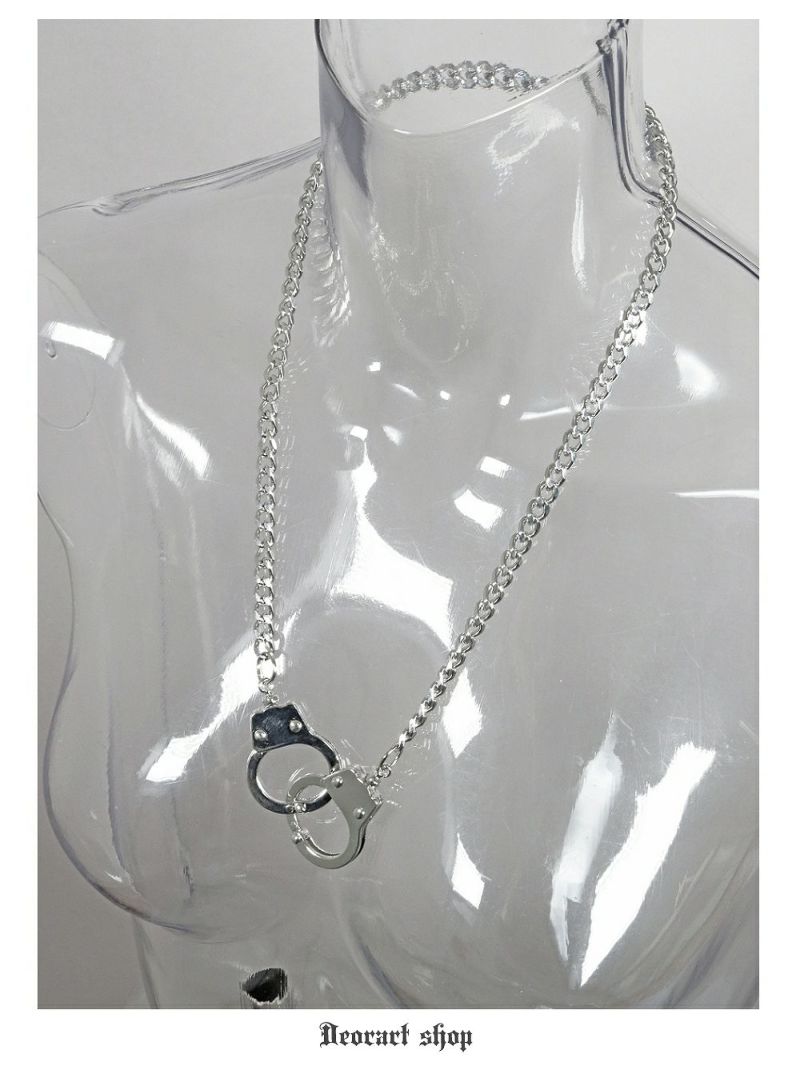 Deorart,ディオラート,ネックレス,喜平チェーン,喜平ネックレス,手錠モチーフ,かっこいい,アクセサリー,V系ファッション,パンクファッション,地雷系女子,地雷系男子,地雷系ファッション,通販,20代,30代,40代