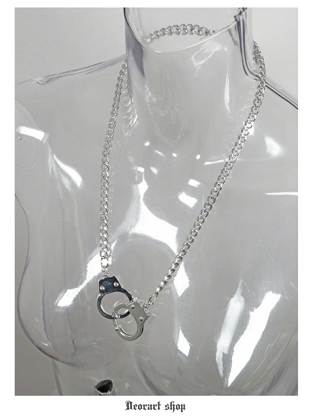 Deorart,ディオラート,ネックレス,喜平チェーン,喜平ネックレス,手錠モチーフ,かっこいい,アクセサリー,V系ファッション,パンクファッション,地雷系女子,地雷系男子,地雷系ファッション,通販,20代,30代,40代
