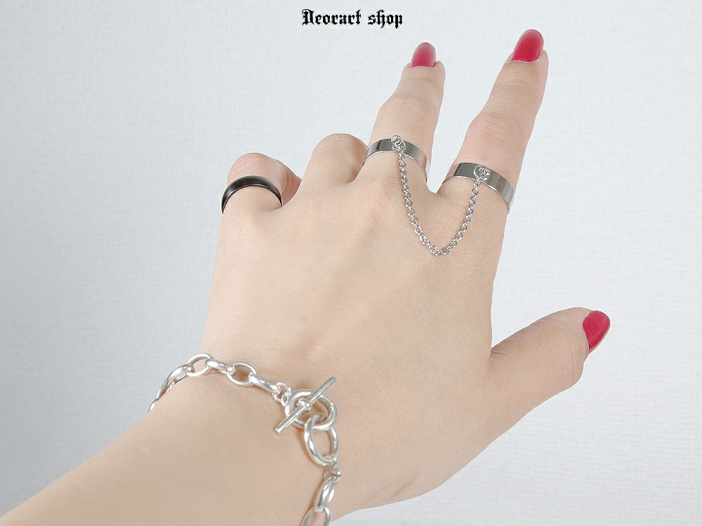 Deorart,ディオラート,リング,指輪,チェーン付き,チェーンリング,かっこいい,シルバーリング,パンクファッション,V系ファッション,通販,20代,30代,40代