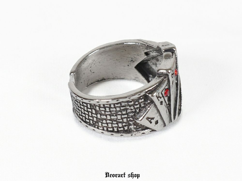 Deorart,ディオラート,リング,指輪,トランプ柄,トランプモチーフ,ラインストーン付き,シルバーリング,通販,アリスモチーフ