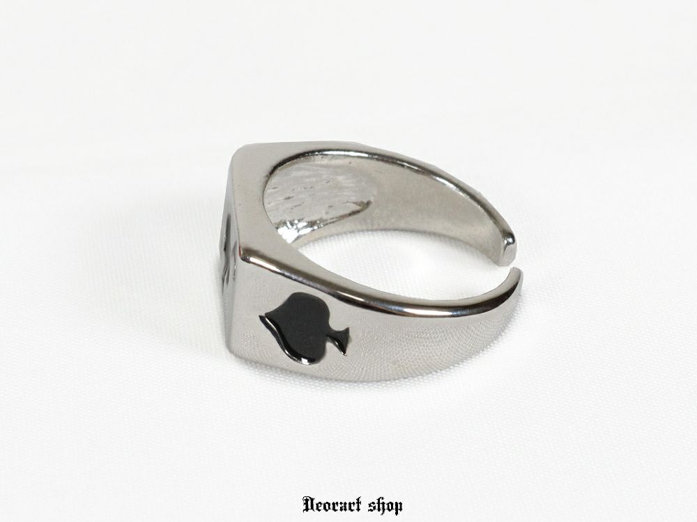 Deorart,ディオラート,スペード柄,トランプ柄,トランプモチーフ,シルバーリング,通販,かっこいい,ユニセックスアクセ