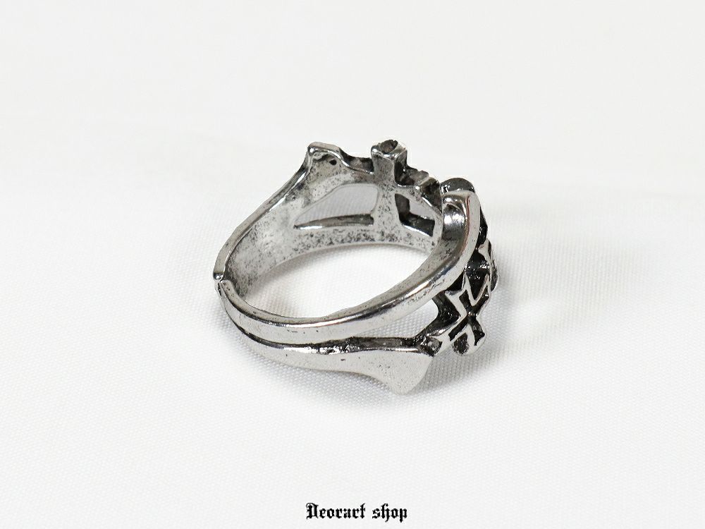 Deorart,ディオラート,かっこいい,メンズアクセ,十字架モチーフ,クロスモチーフ,クロスデザイン,シルバーリング,通販,地雷系ファッション