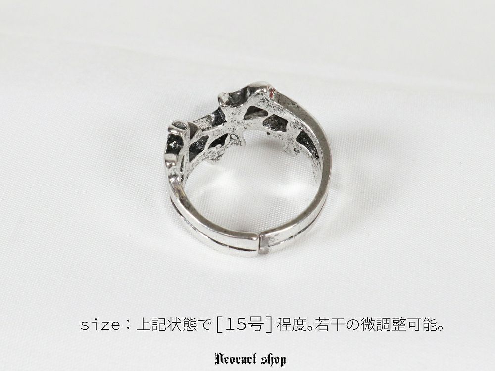 Deorart,ディオラート,かっこいい,メンズアクセ,十字架モチーフ,クロスモチーフ,クロスデザイン,シルバーリング,通販,地雷系ファッション