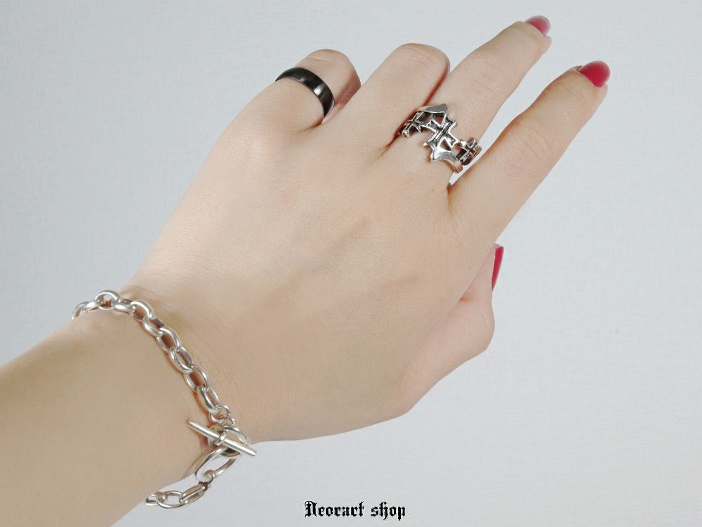 Deorart,ディオラート,かっこいい,メンズアクセ,十字架モチーフ,クロスモチーフ,クロスデザイン,シルバーリング,通販,地雷系ファッション