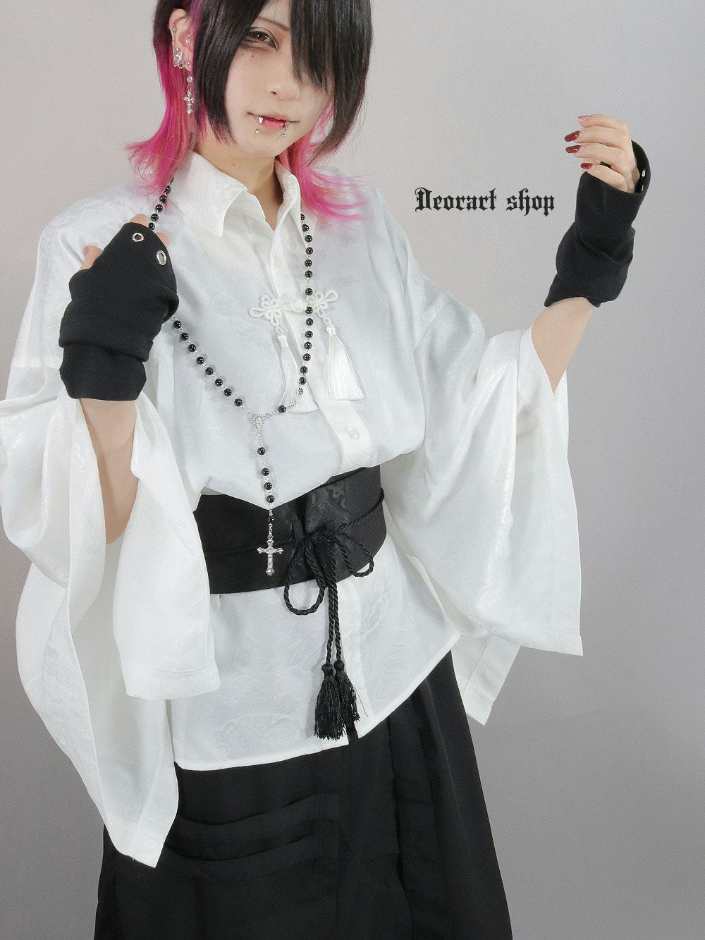 Deorart,ディオラート,V系,地雷系,中華柄,ベルト,着物,帯,太ベルト,漢服, 和装,V系,ヴィジュアル系,コーデ,ホスト,コンカフェ,シャツ,ライブ,ファッション,ダンス衣装,メンズ,レディス,男装