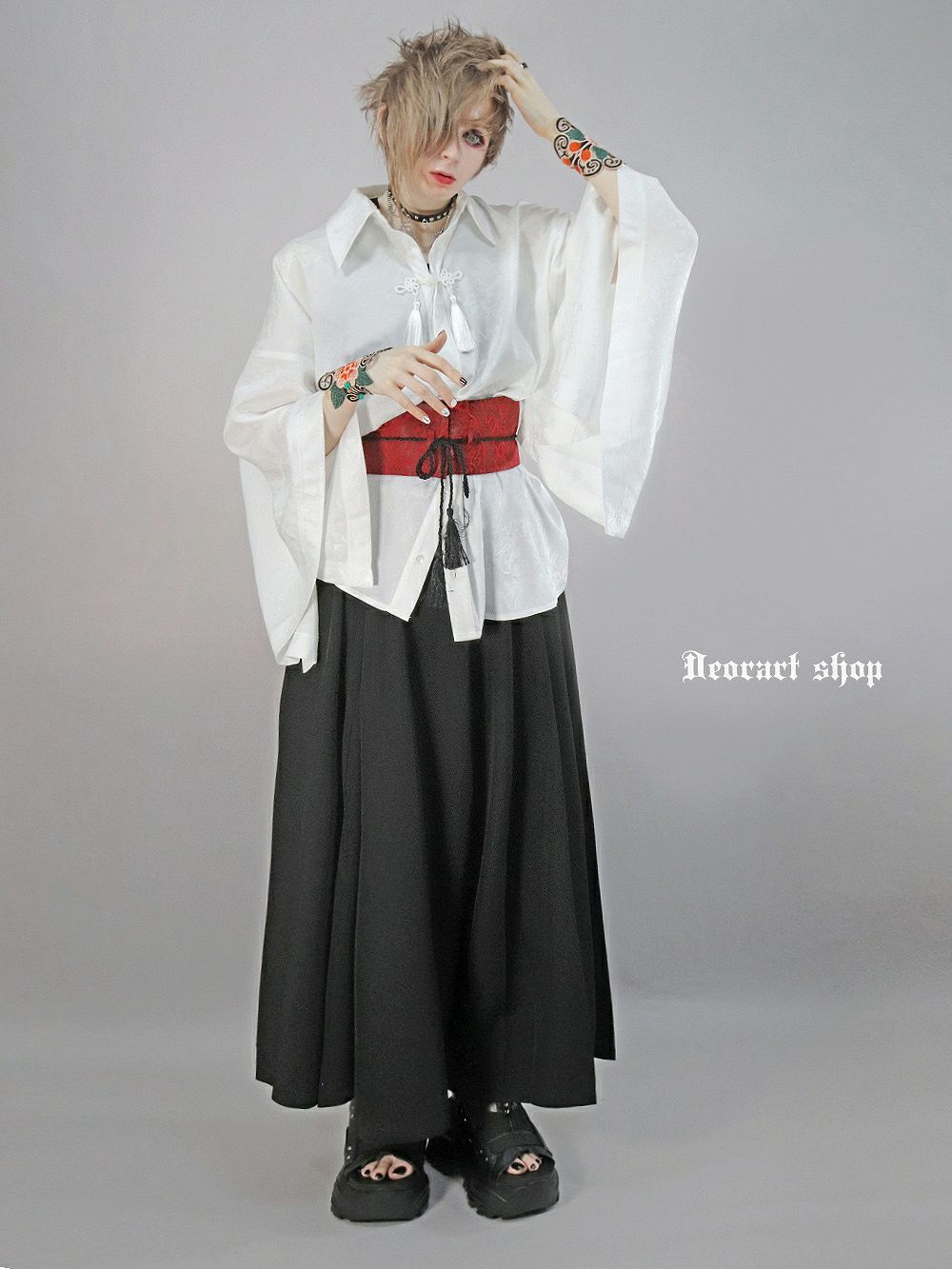 Deorart,ディオラート,和装,袈裟,袴,着物風,ファッション,和ゴス,浴衣,ヴィジュアル系,V系,闇落ち, 破戒僧,陰陽師,呪術師,通販,普段使い,メンズ,レディス,Vkei,goth,kimono,japan,anime,,fashion