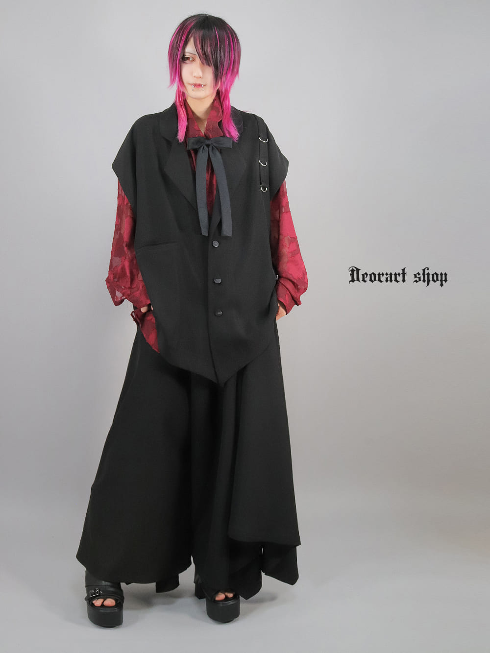 Deorart,ディオラート,透け,シアーシャツ,レース,ブラウス,かっこいい,奇麗,大人シャツ,大人ブラウス,ゴシックファッション,パンクファッション,地雷系男子,地雷系女子,通販,V系,ヴィジュアル系,ユニセックス