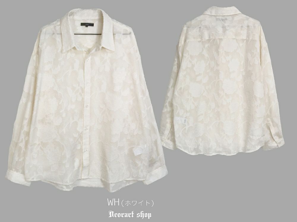 Deorart,ディオラート,透け,シアーシャツ,レース,ブラウス,かっこいい,奇麗,大人シャツ,大人ブラウス,ゴシックファッション,パンクファッション,地雷系男子,地雷系女子,通販,V系,ヴィジュアル系,ユニセックス