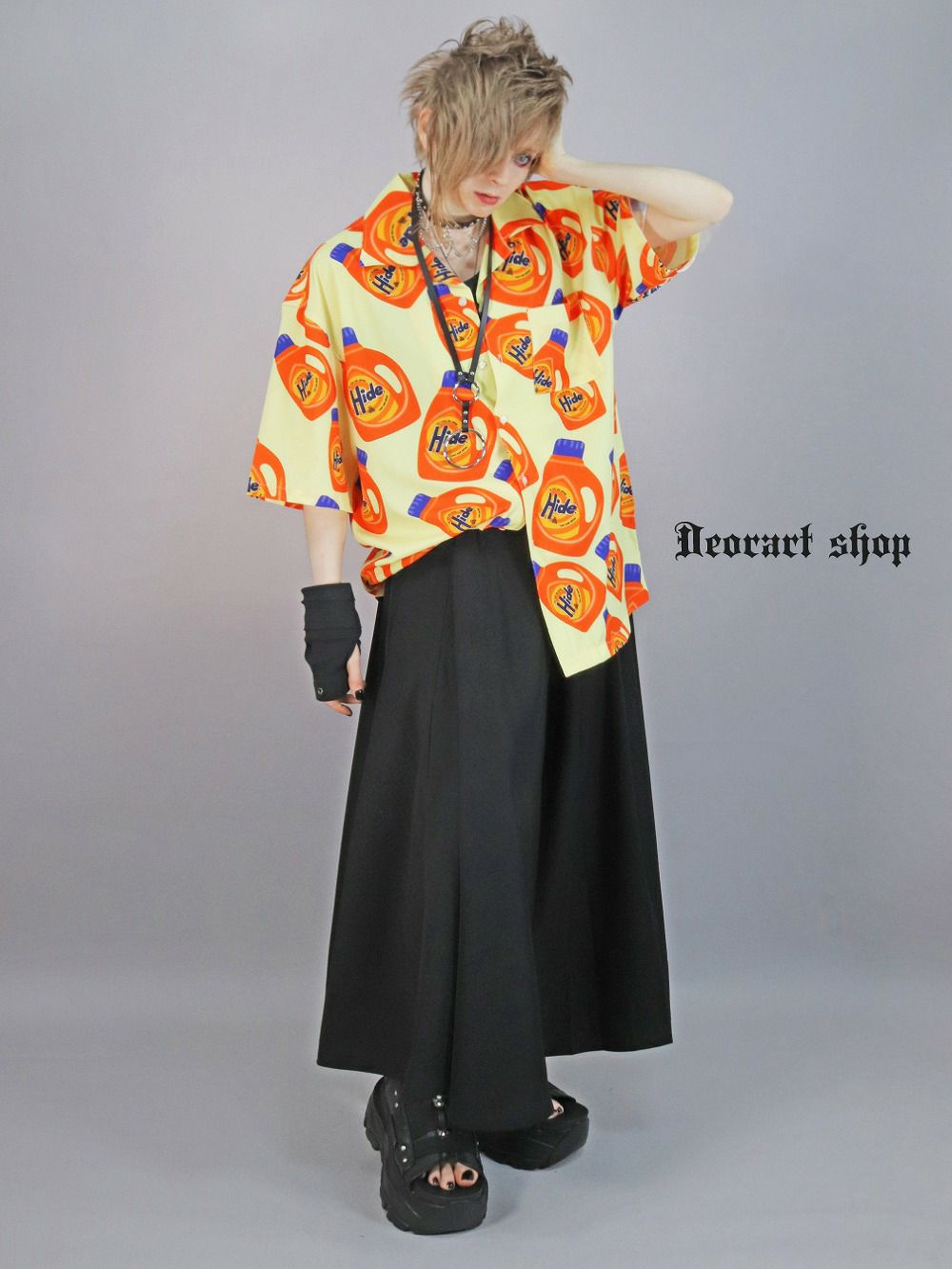 Deorart,ディオラート,シャツ,ブラウス,五分袖シャツ,ユニークシャツ,洗剤柄,夏,メンズシャツ,ユニセックスシャツ,アメリカン柄,アメコミ,海外風,アロハシャツ