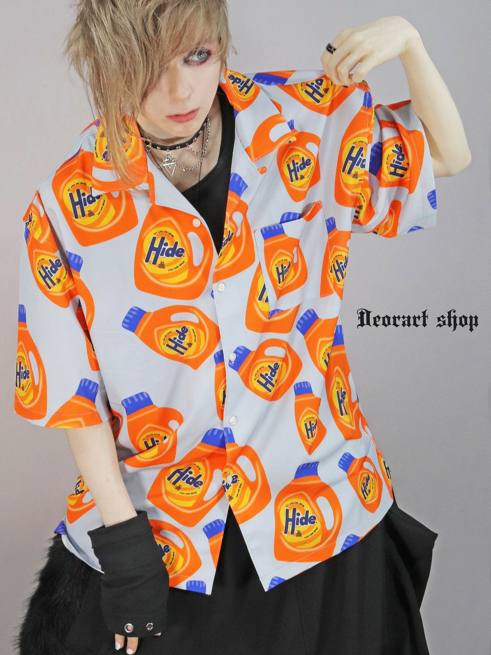 Deorart,ディオラート,シャツ,ブラウス,五分袖シャツ,ユニークシャツ,洗剤柄,夏,メンズシャツ,ユニセックスシャツ,アメリカン柄,アメコミ,海外風,アロハシャツ