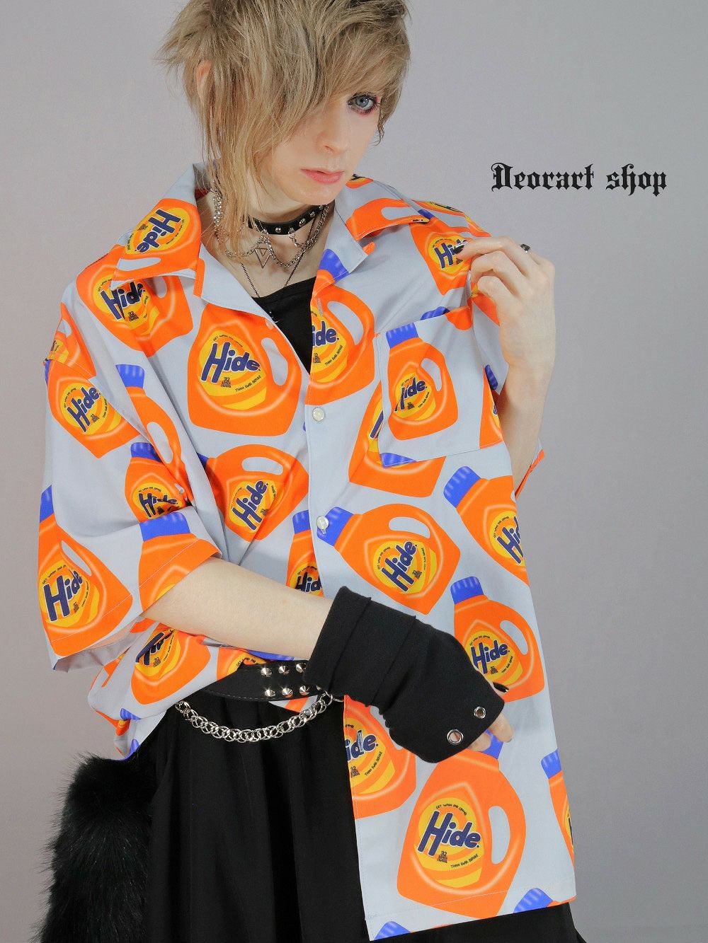 Deorart,ディオラート,シャツ,ブラウス,五分袖シャツ,ユニークシャツ,洗剤柄,夏,メンズシャツ,ユニセックスシャツ,アメリカン柄,アメコミ,海外風,アロハシャツ