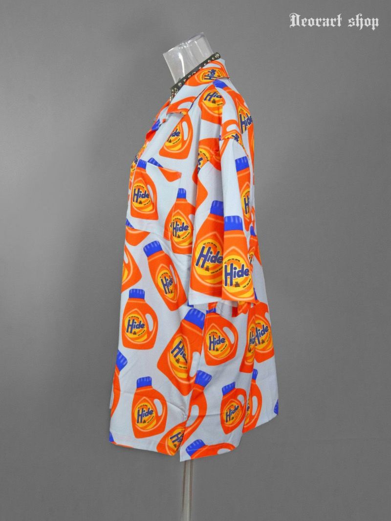 Deorart,ディオラート,シャツ,ブラウス,五分袖シャツ,ユニークシャツ,洗剤柄,夏,メンズシャツ,ユニセックスシャツ,アメリカン柄,アメコミ,海外風,アロハシャツ