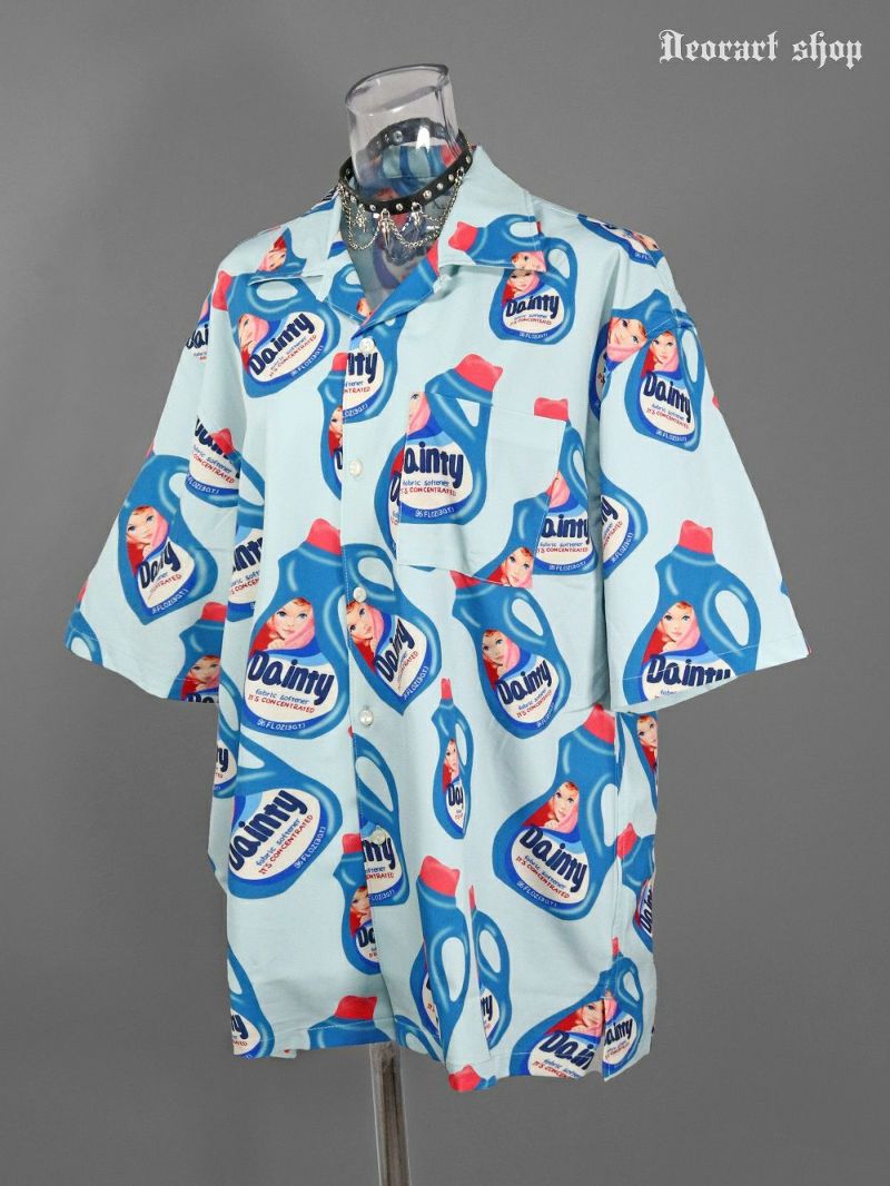Deorart,ディオラート,シャツ,ブラウス,五分袖シャツ,ユニークシャツ,洗剤柄,夏,メンズシャツ,ユニセックスシャツ,アメリカン柄,アメコミ,海外風,アロハシャツ