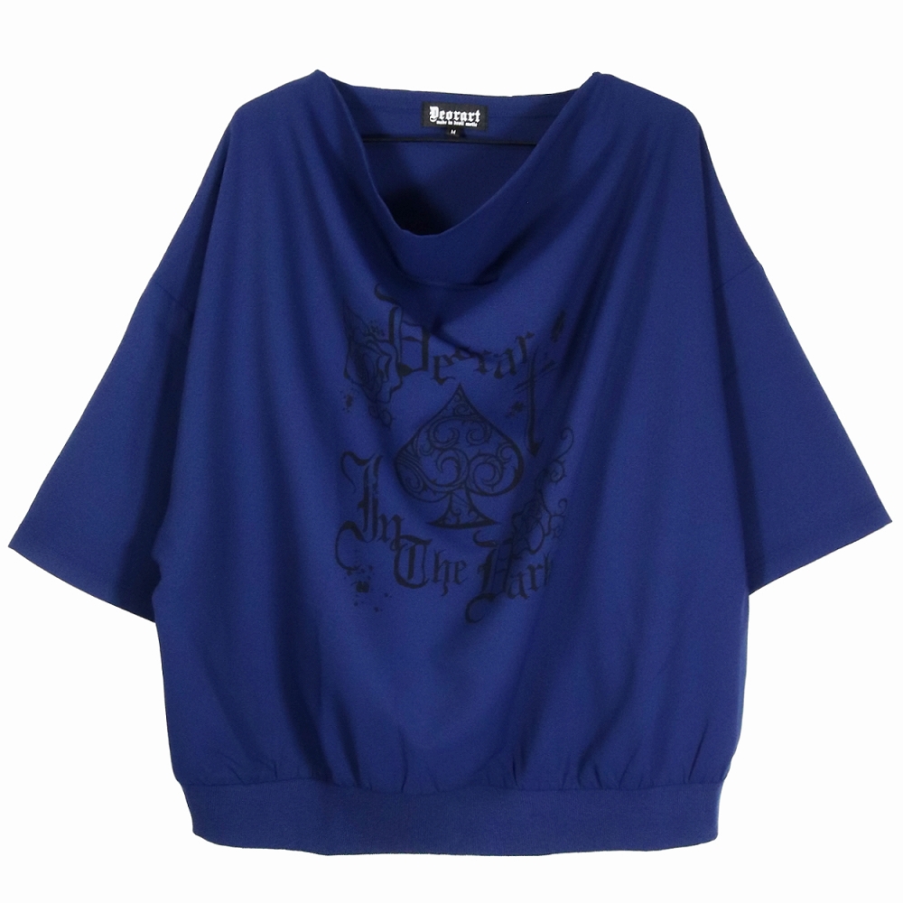 Deorart,ディオラート,モード,ゴシック,Tシャツ,ドレープ,普段使い,スペード,薔薇,裾絞り,地雷系,V系,ヴィジュアル系,大人,ファッション,衣装,メンズ,レディス,通販