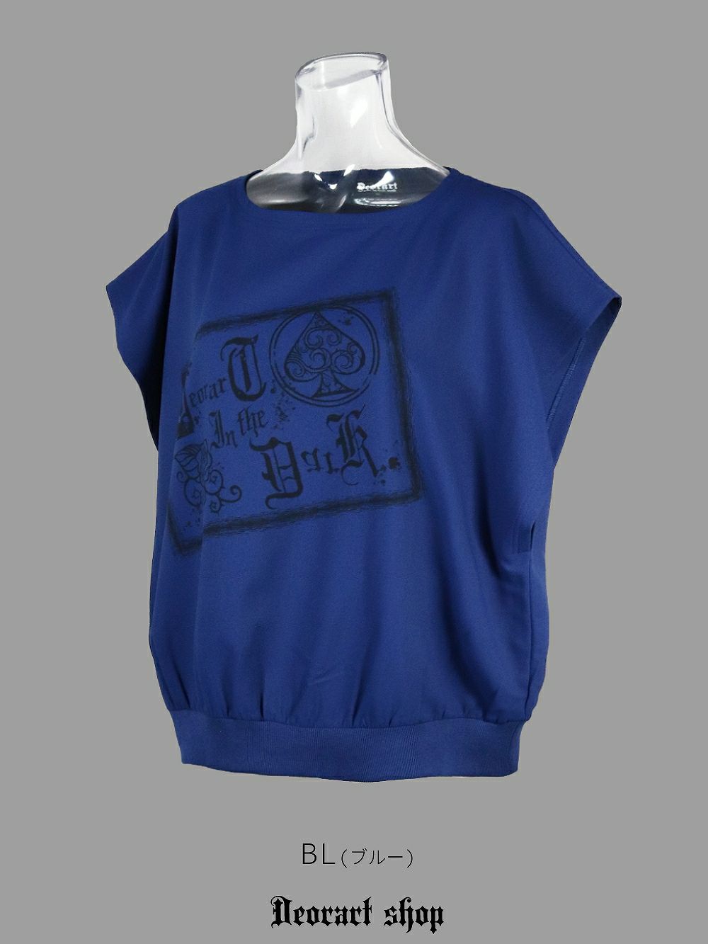 Deorart,ディオラート,モード,ゴシック,Tシャツ,ドレープ,普段使い,スペード,薔薇,裾絞り,地雷系,V系,ヴィジュアル系,大人,ファッション,衣装,メンズ,レディス,通販