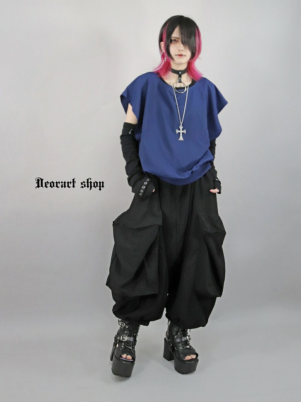  Deorart,ディオラート,モード,ゴシック,Tシャツ,ドレープ,普段使い,スペード,薔薇,裾絞り,地雷系,V系,ヴィジュアル系,大人,ファッション,衣装,メンズ,レディス,通販