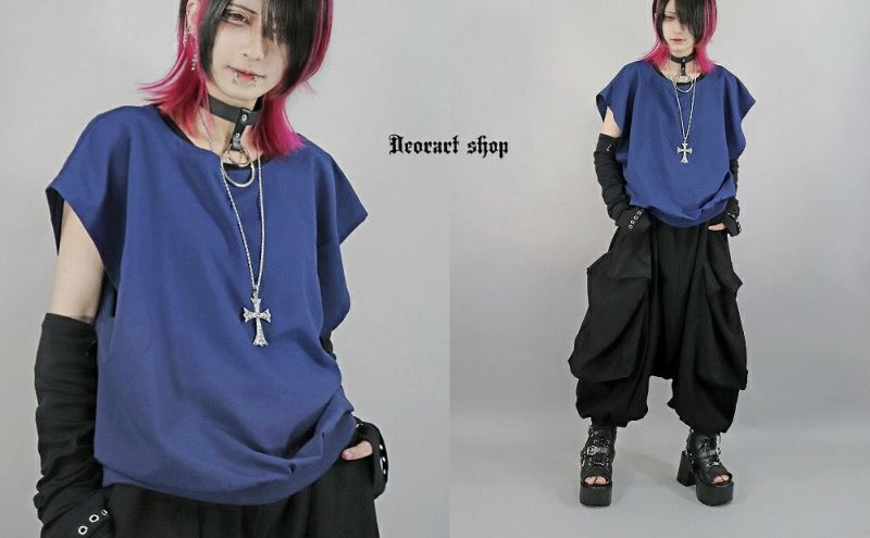  Deorart,ディオラート,モード,ゴシック,Tシャツ,ドレープ,普段使い,スペード,薔薇,裾絞り,地雷系,V系,ヴィジュアル系,大人,ファッション,衣装,メンズ,レディス,通販